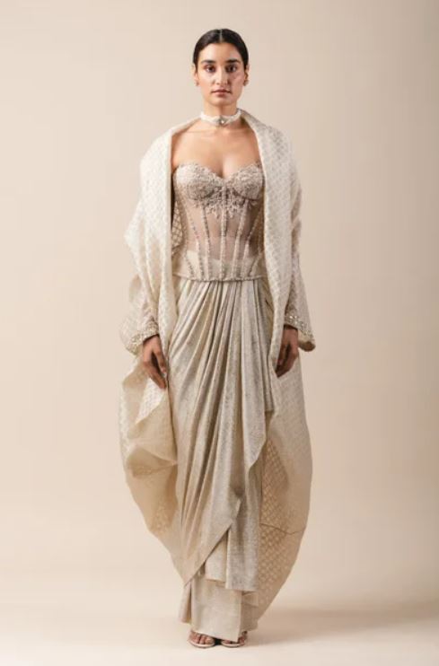 Tarun Tahiliani sheer cape