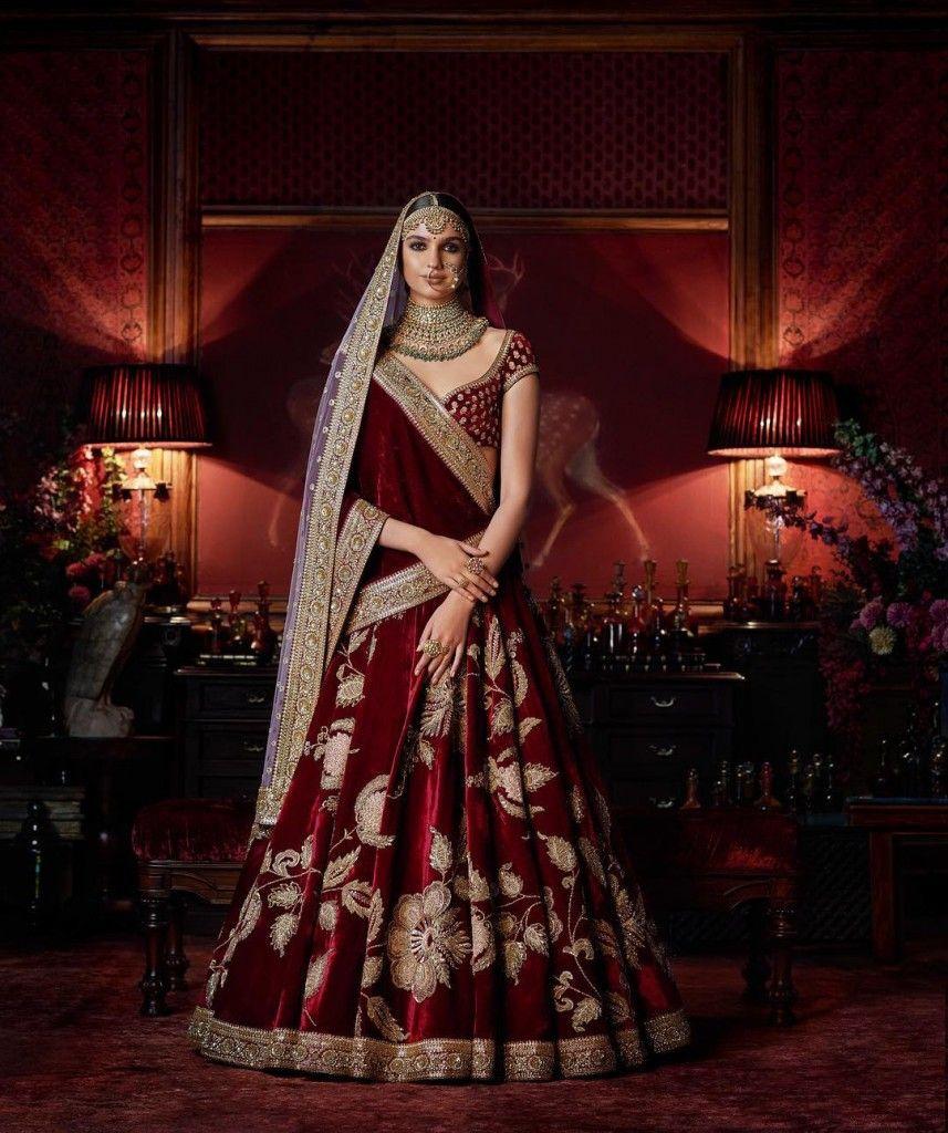 Sabyasachi velvet outlet lehenga