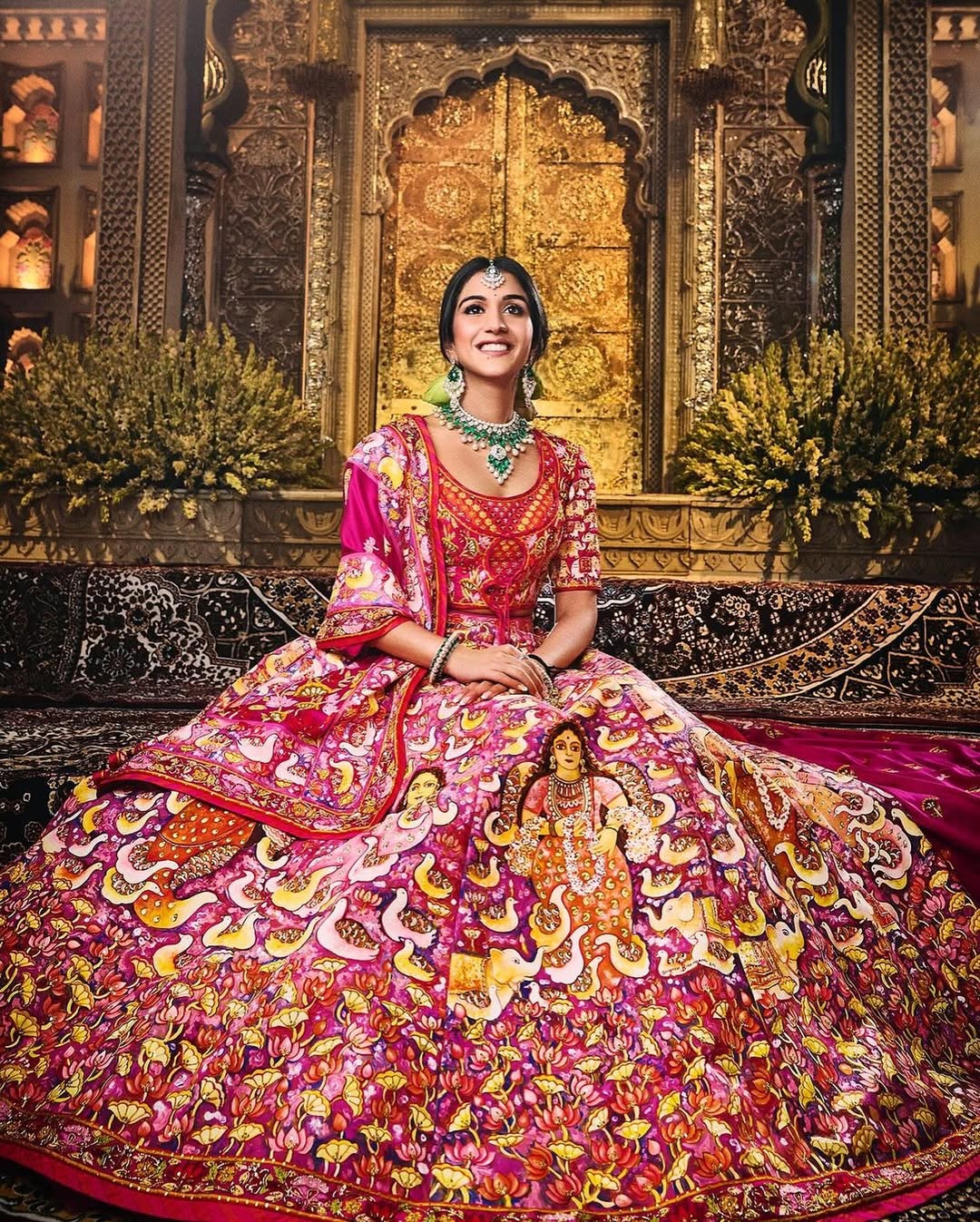 Radhika Merchant in Jayasri Burman x Abu Jani Sandeep Khosla