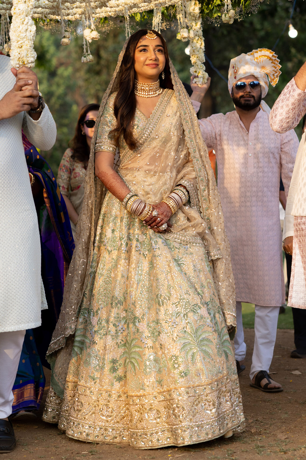 Prajakta Koli in Anita Dongre