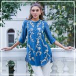 Blue Kurti by Rajdeep Ranawat