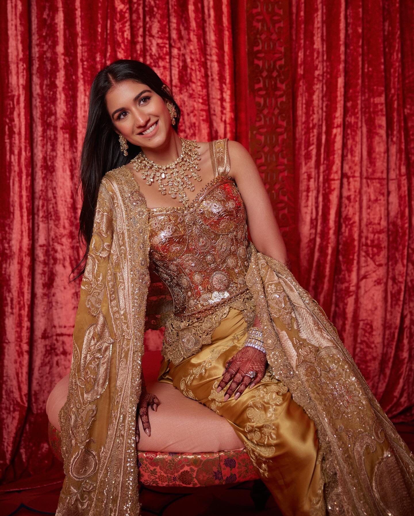 Radhika Merchant in Anamika Khanna