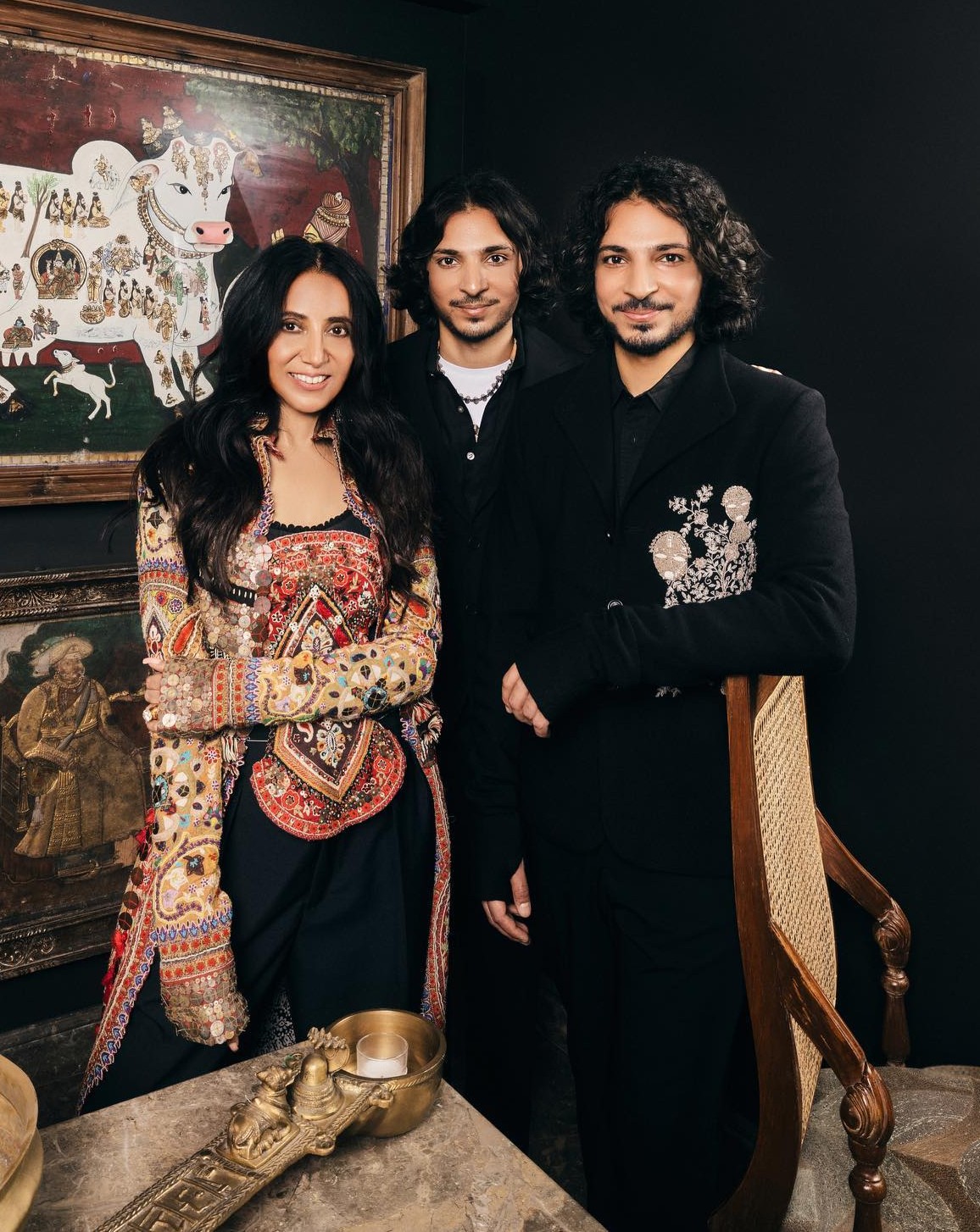 Anamika Khanna with her twins: Viraj & Vishesh Khanna